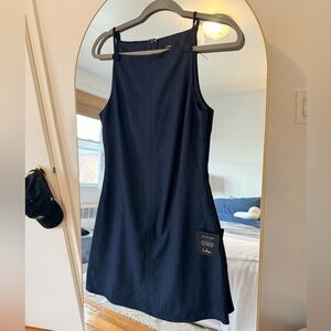 NWT Lulu’s Navy Blue Mini Dress w/ Button Detail – Size Small